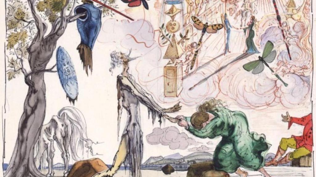 El Quijote ilustrado por Salvador Dalí. ©Fundación Gala-Salvador Dalí_Fundación Antonio Pérez de Cuenca 2006