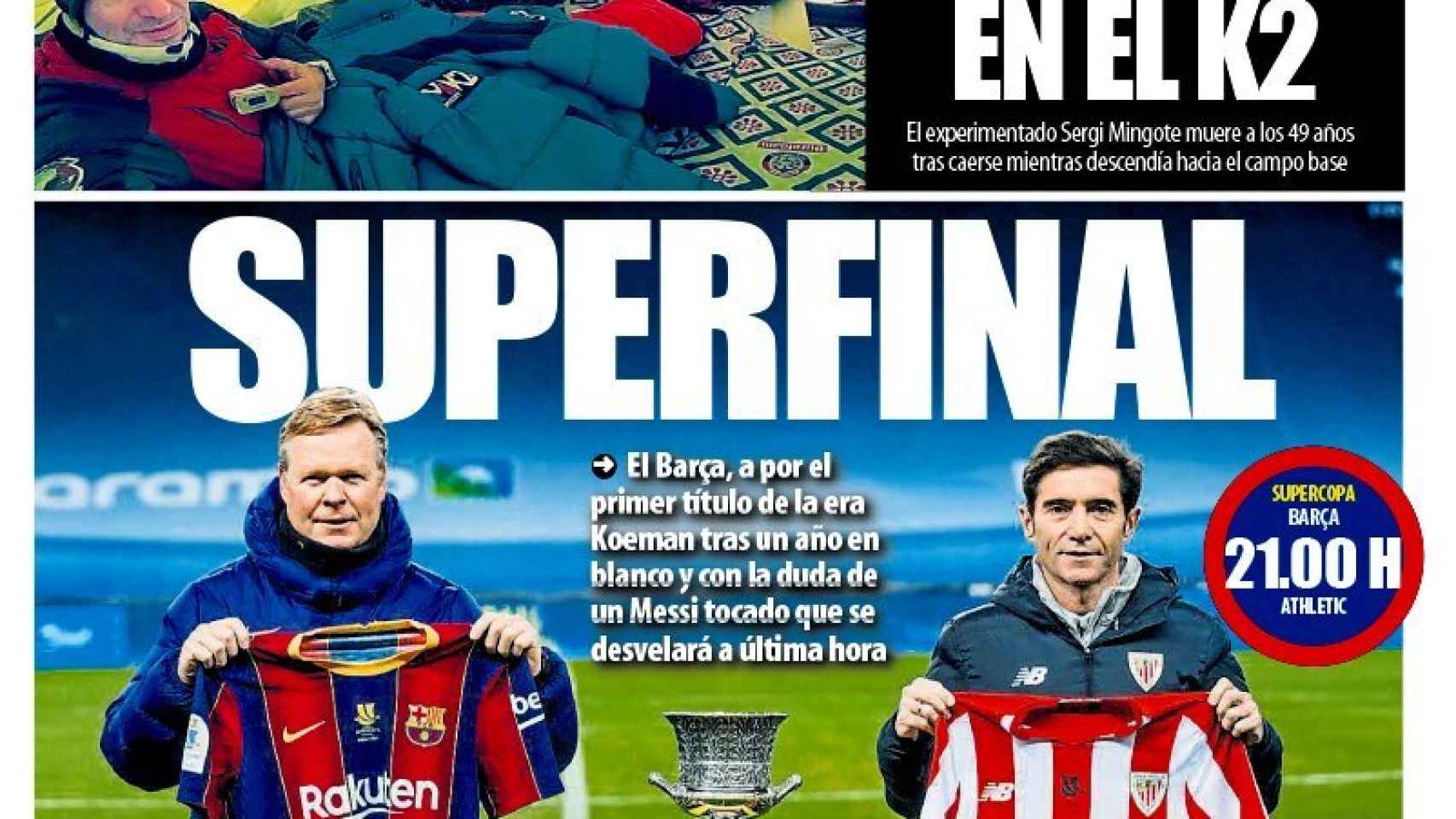 La porta del diario Mundo Deportivo (17/01/2021)