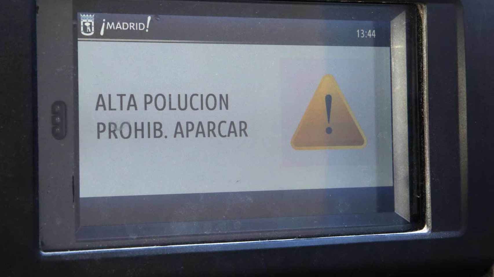 Episodio de contaminación en Madrid.