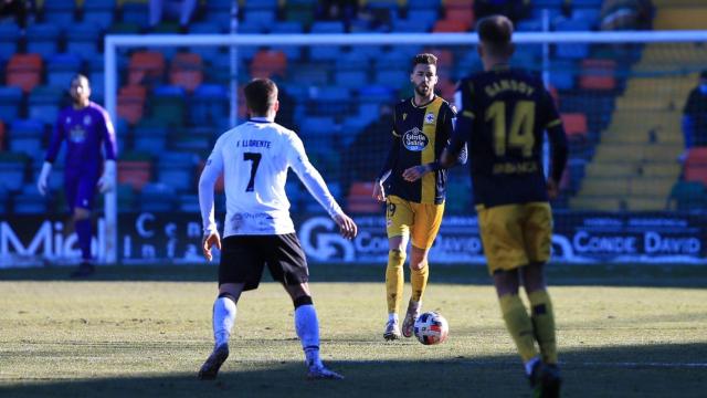 Una foto del encuentro entre el Salamanca y el Deportivo.