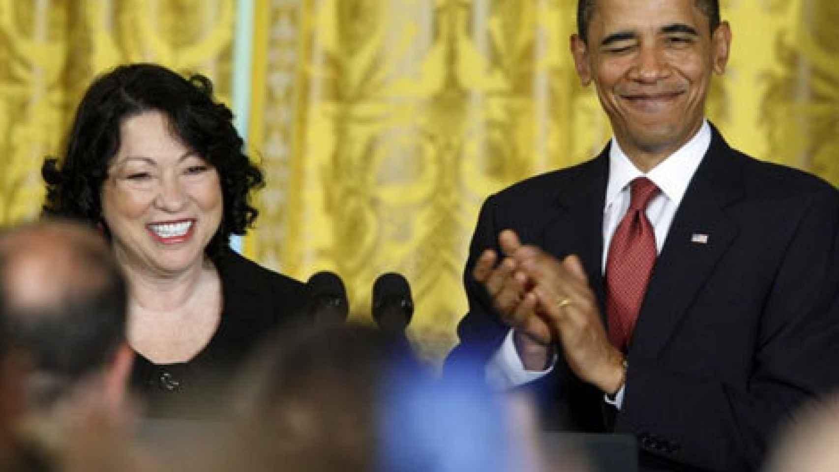 Sonia Sotomayor y Barack Obama, durante su nominación como jueza al Supremo.