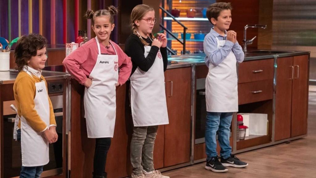 Javier, Aurora, Henar y Nico, finalistas de 'MasterChef Junior 8'.