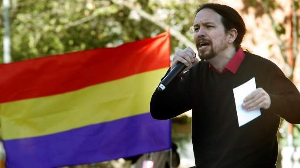 Pablo Iglesias, durante un acto de campaña.