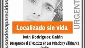 Aparece el cadáver de Iván, desaparecido en Los Palacios: la Guardia Civil investiga los motivos de la muerte