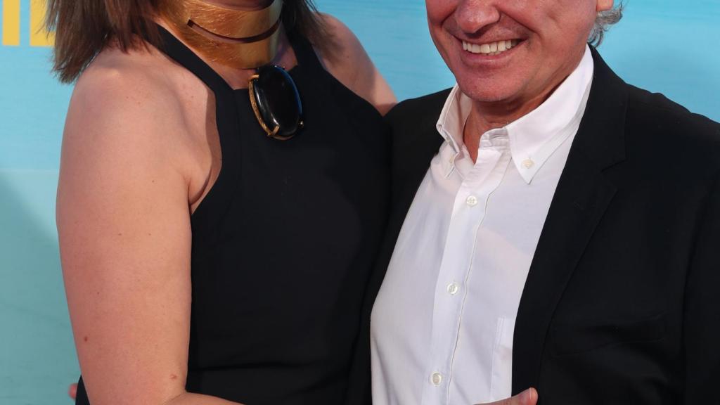 Mabel y su pareja el productor Eduardo Campoy en un estreno en 2018.