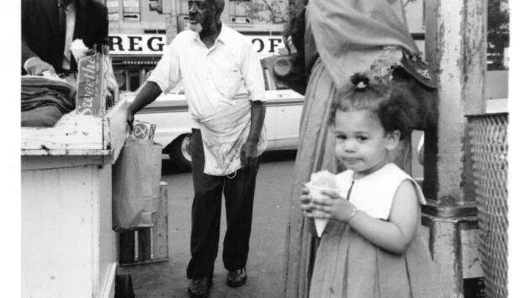 En septiembre de 1966,  Kamala Harri de visita a Harlem con su familia.