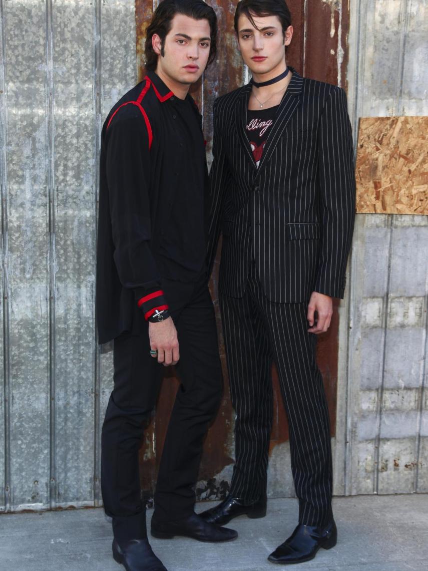 Peter Y Harry Brant en la Fashion Week  de Nueva York.