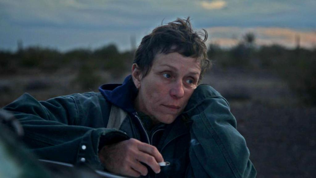 Frances McDormand en Nomadland.