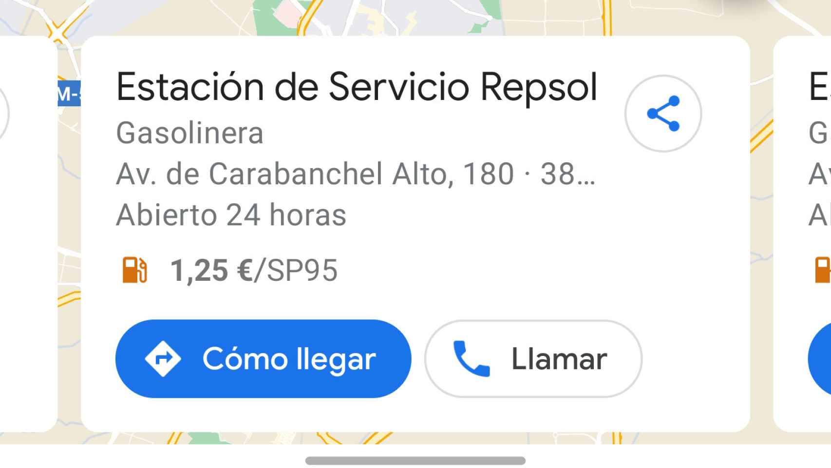 Google Maps ya te dice el precio de la gasolina en España