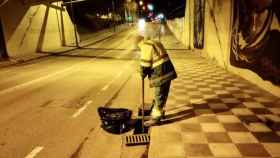 Limpieza de sumideros en Cuenca