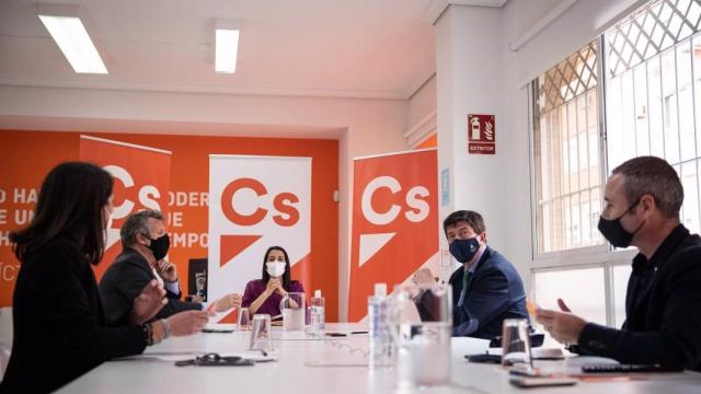 La presidenta de Cs, Inés Arrimadas, en la reunión del comité autonómico del partido en Andalucía.