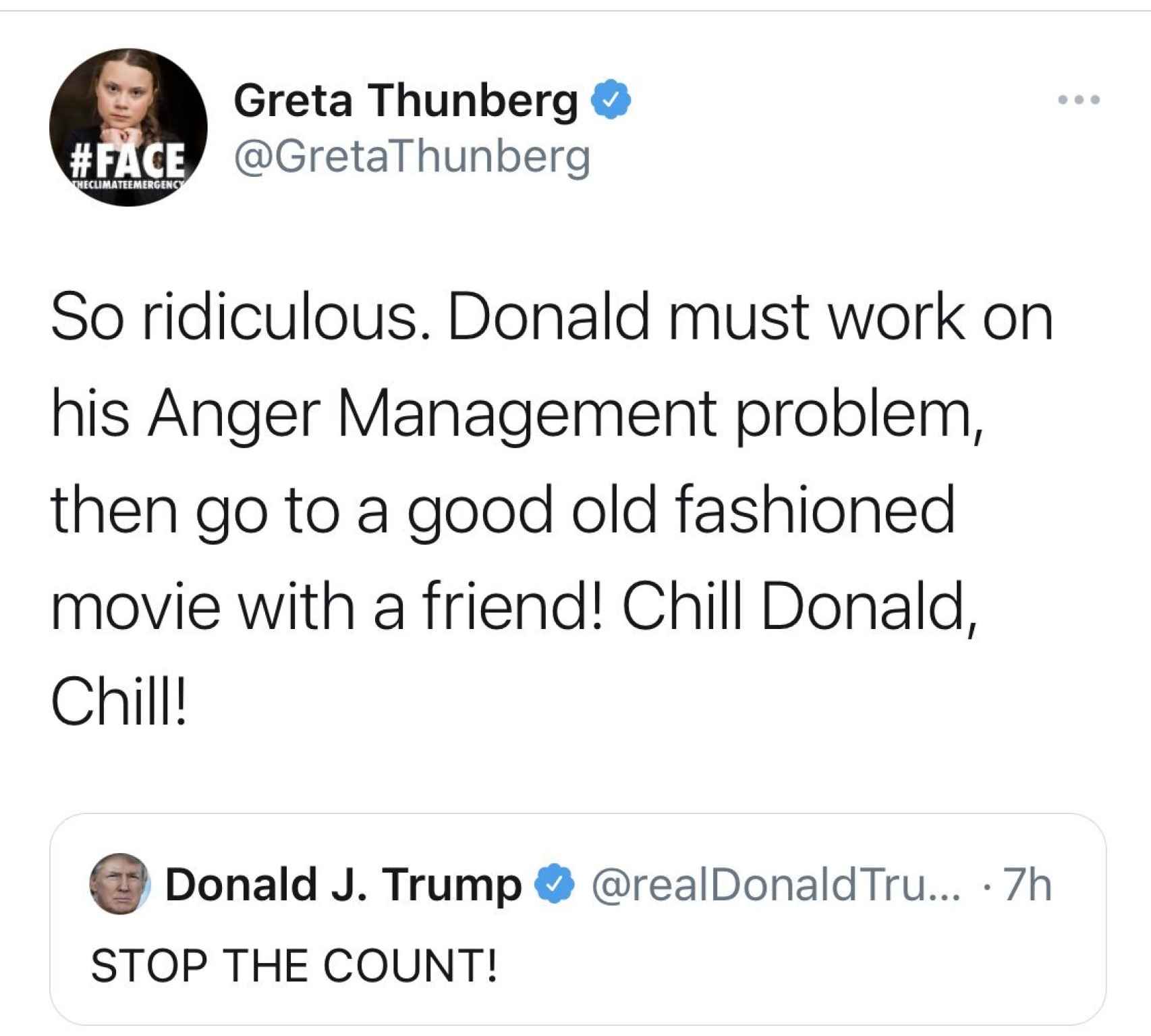 El tuit de Greta tras las elecciones.