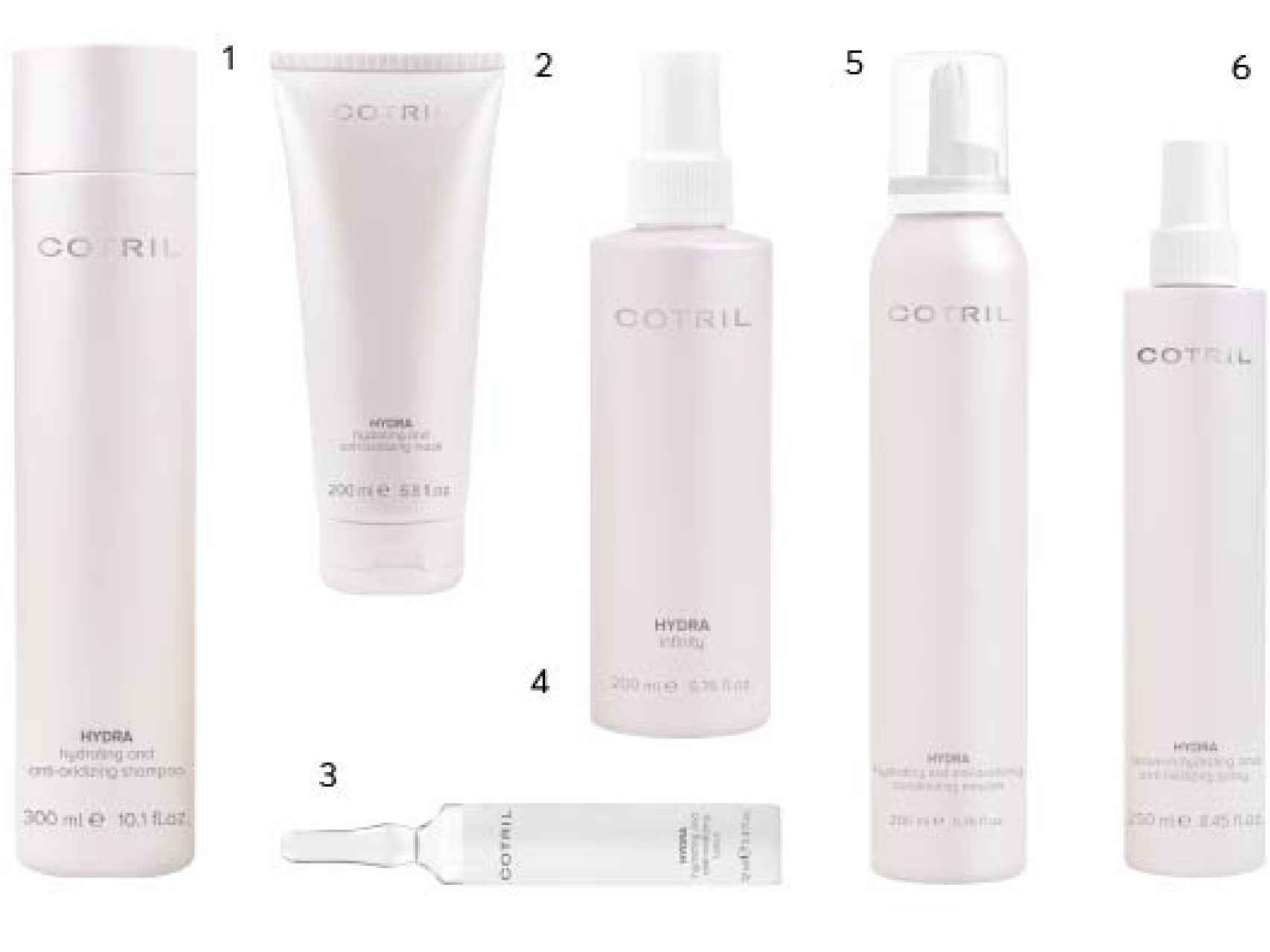 Estos son los productos recomendados de Cotril para tratar el cabello deshidratado.