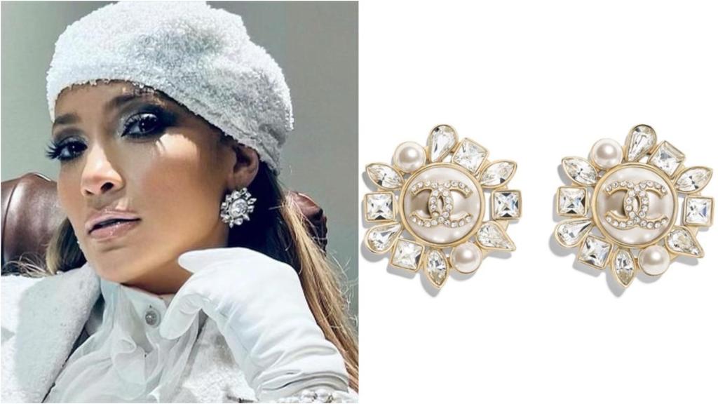 Jennifer Lopez y los pendientes de Chanel que eligió para su 'look' en Washington.