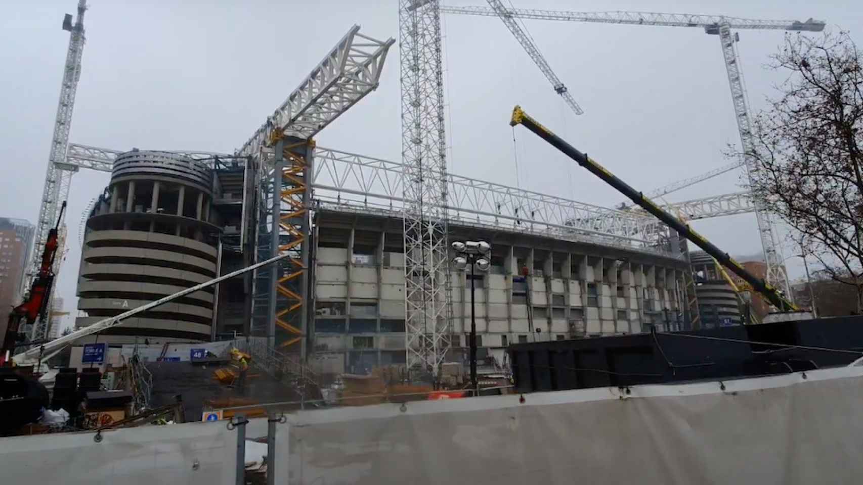 Las obras del Estadio Santiago Bernabéu