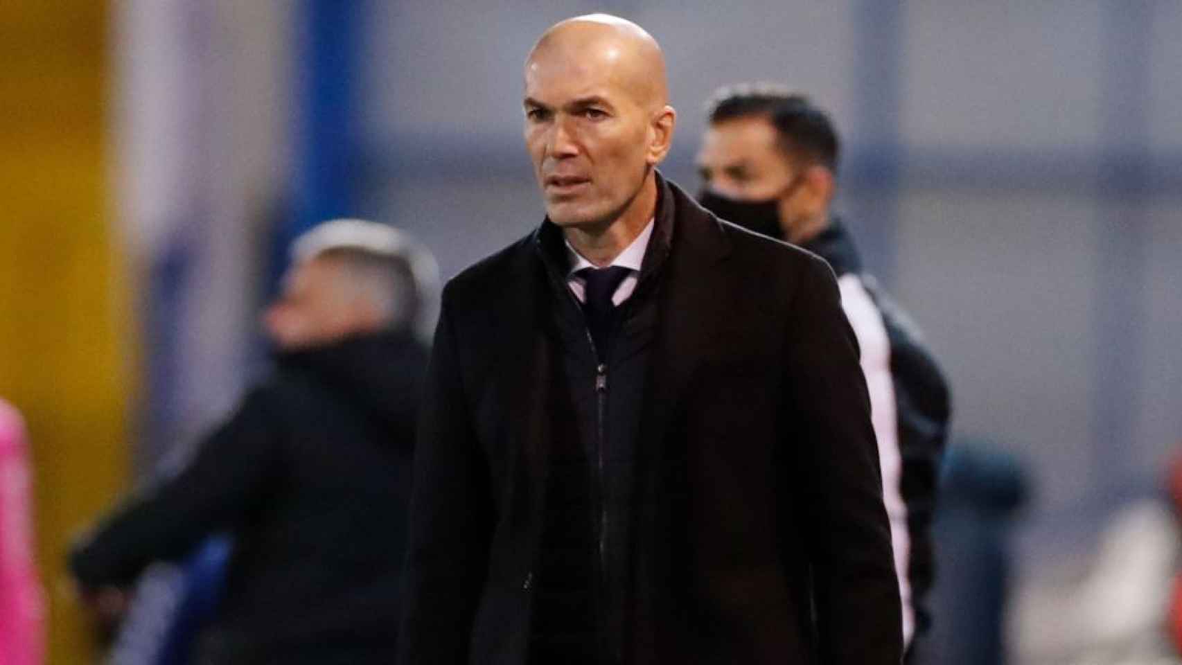 Zinedine Zidane, durante el Alcoyano - Real Madrid de la Copa del Rey