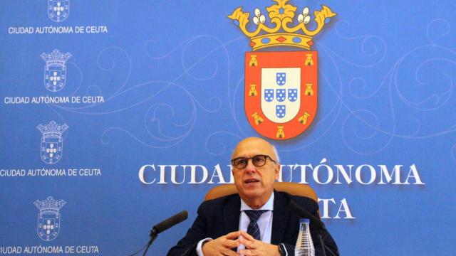 El consejero de Sanidad de Ceuta, Javier Guerrero, durante una comparecencia este jueves