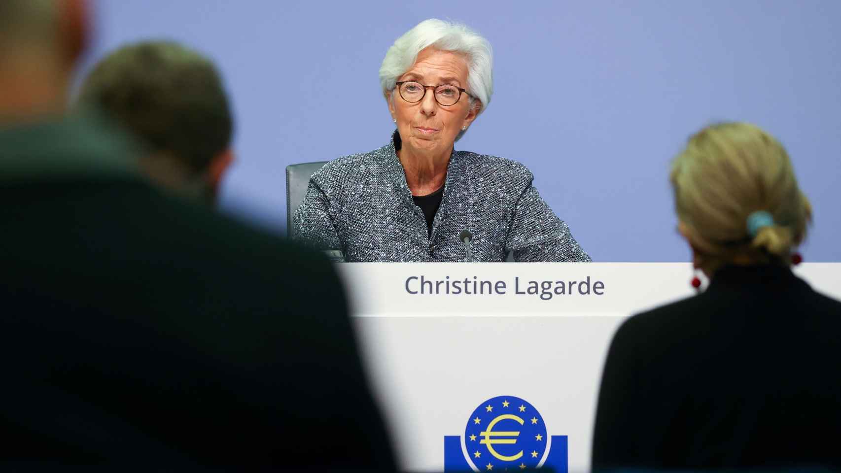 La presidenta del Banco Central Europeo, Christine Lagarde, en una comparecencia.