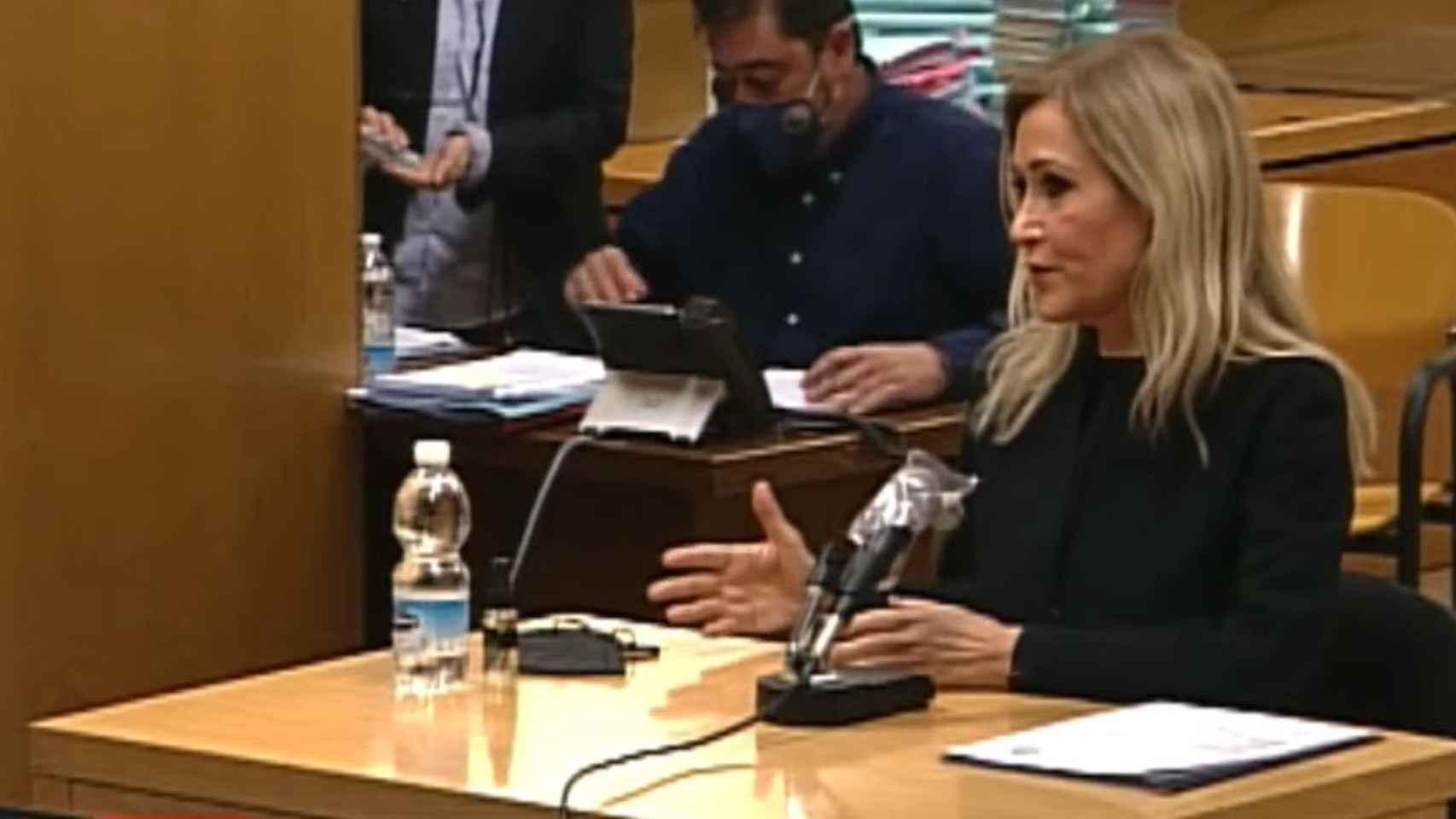 Cristina Cifuentes, en el banquillo de la Audiencia Provincial de Madrid.
