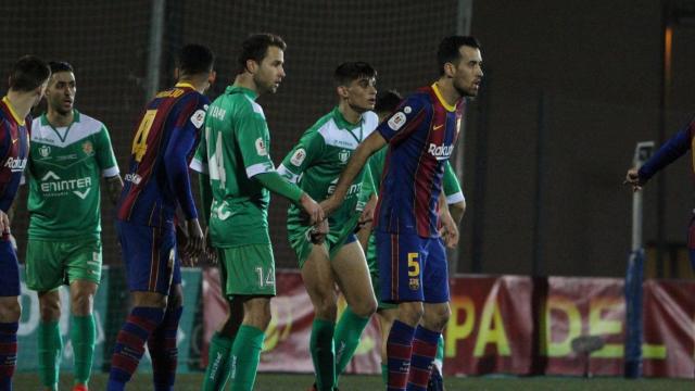 Cornellà y Barça se enfrentan en el partido de Copa del Rey