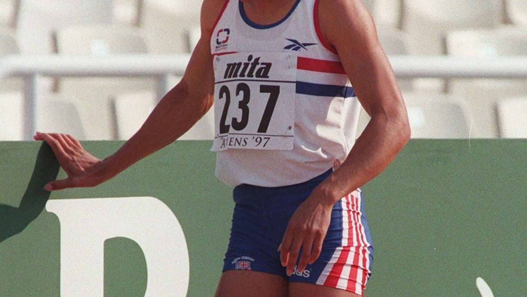 Kelly Holmes en los Campeonatos del Mundo de Atenas 1997