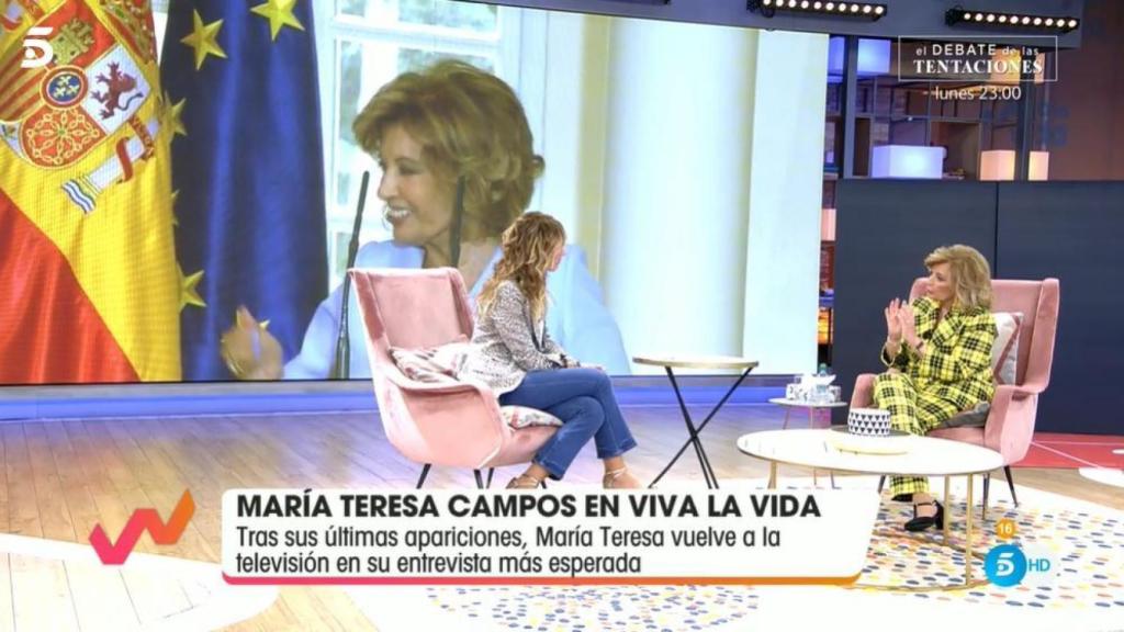 Emma y Teresa durante su charla en 'Viva la vida'.