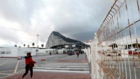 Trabajadores entrando a Gibraltar.