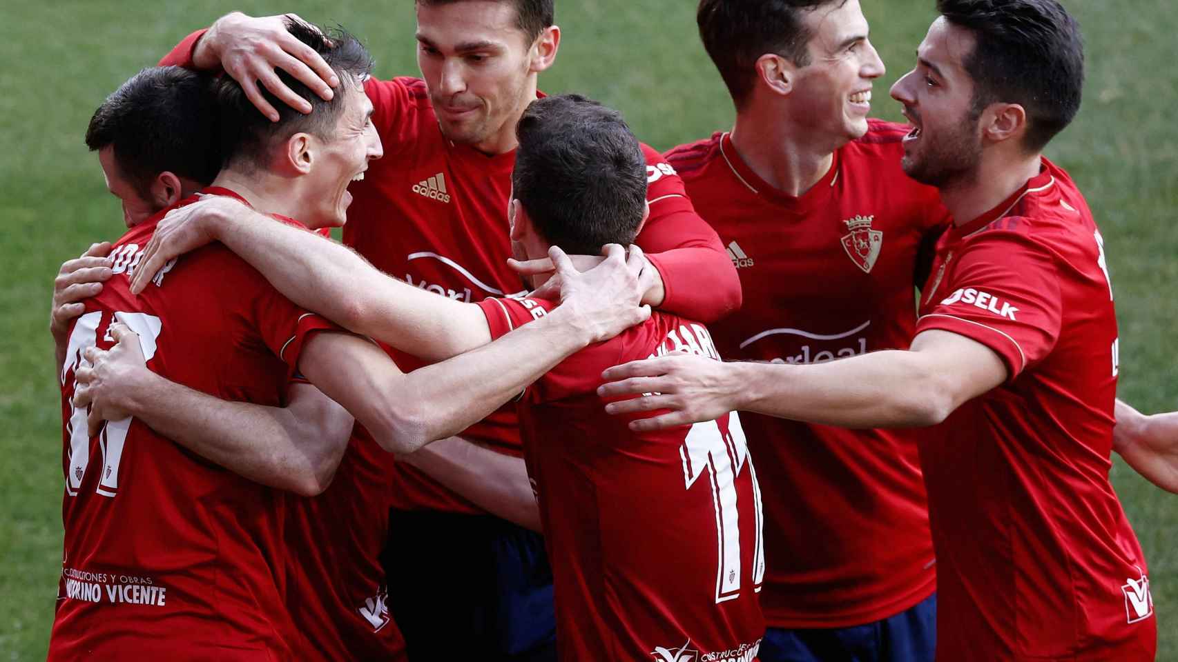Osasuna celebra un gol ante el Granada