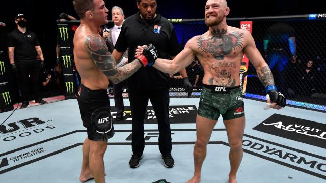 McGregor felicita a Poirier por su victoria