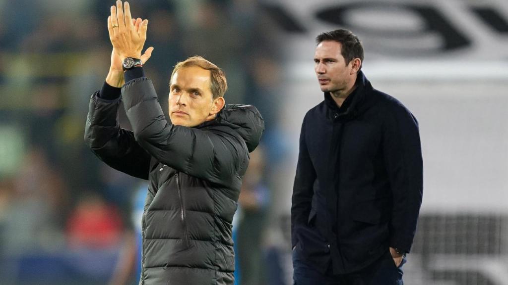 Thomas Tuchel y Frank Lampard, en un fotomontaje