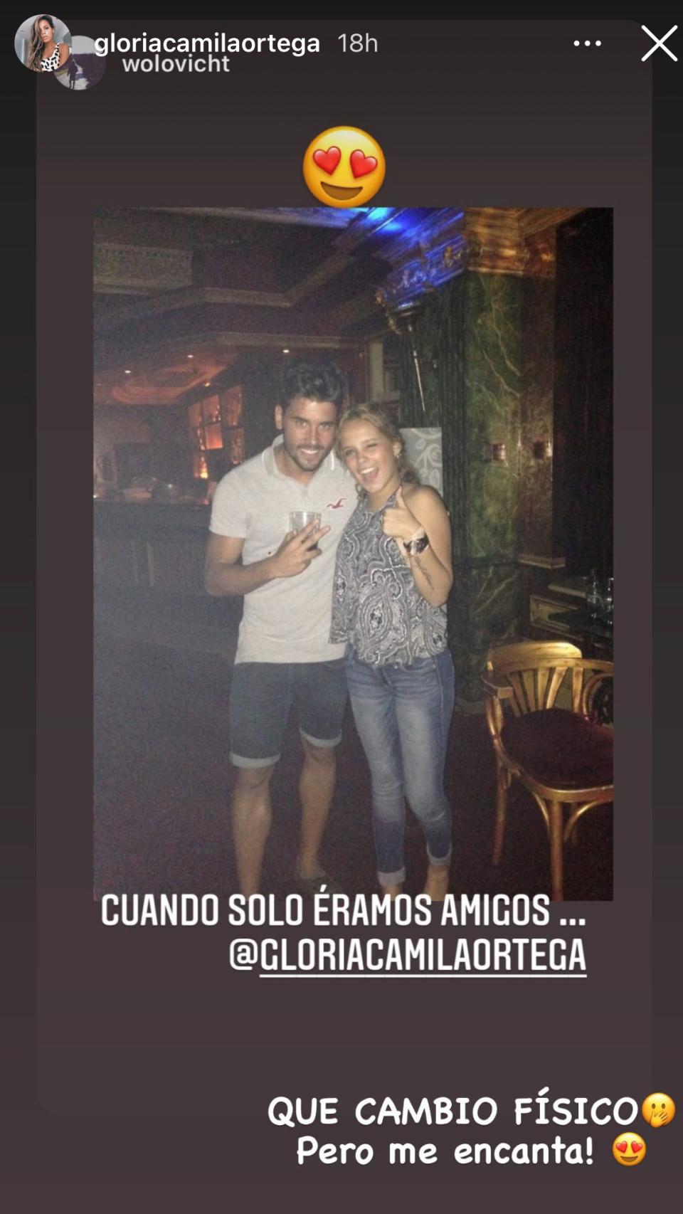 Imágenes del día: la foto de Gloria Camila con su novio que desvela su gran  cambio físico