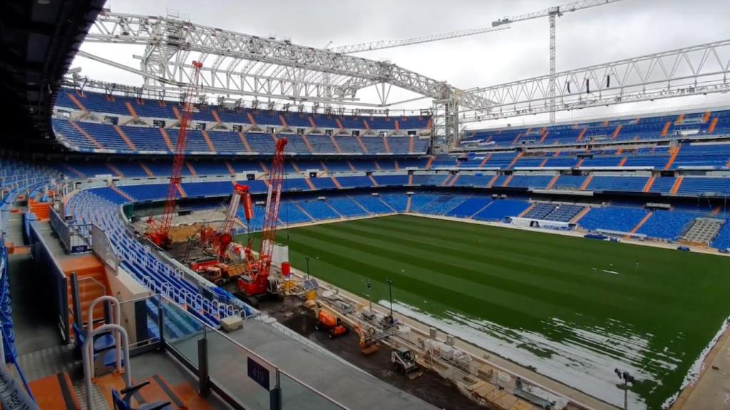 Interior del Estadio Santiago Bernabéu