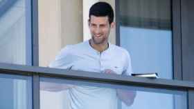 Novak Djokovic, durante su confinamiento en Adelaida