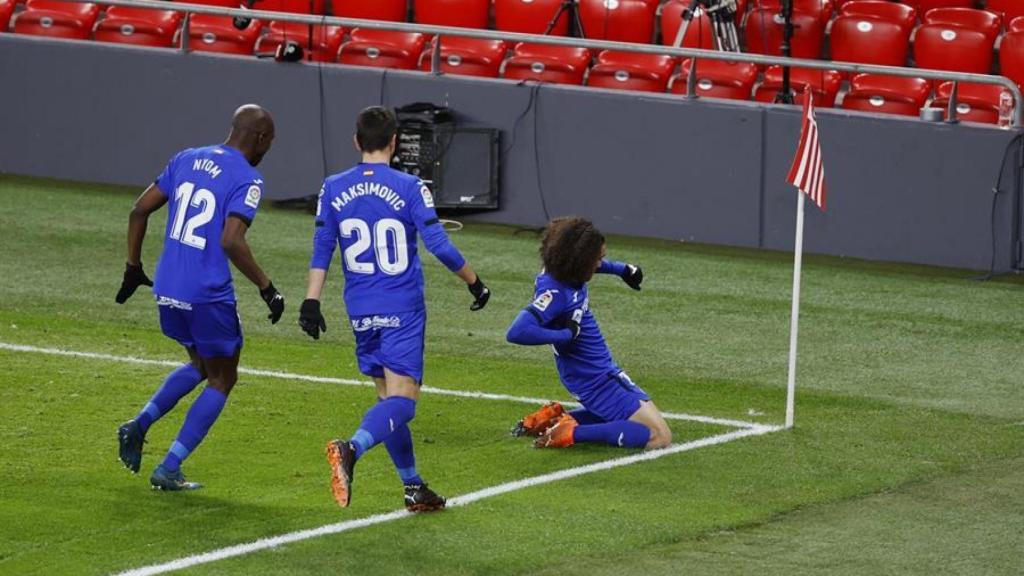 Gol de Cucurella, en el Athletic - Getafe de la jornada 20 de La Liga