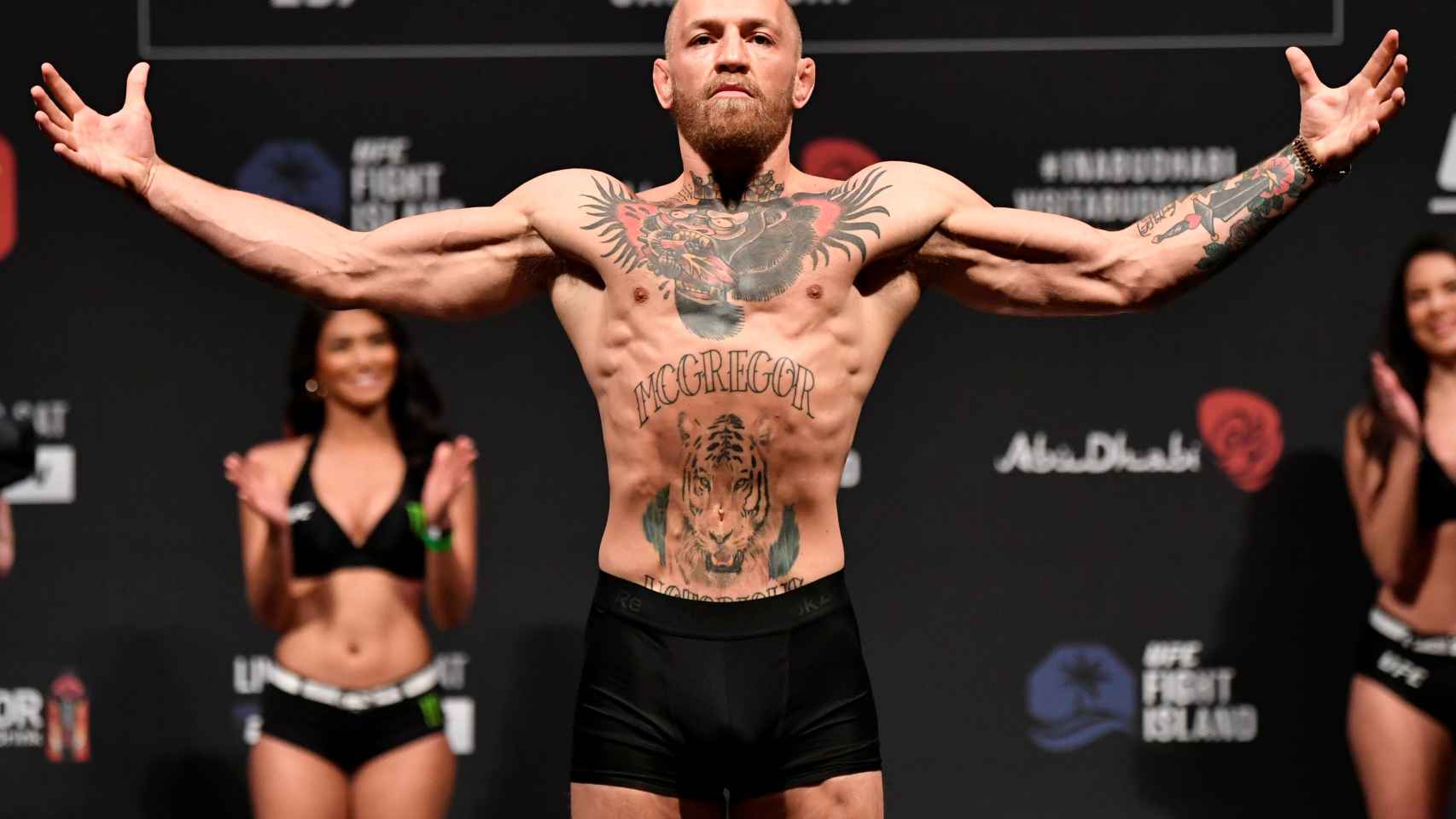 Conor McGregor, en un pesaje de la UFC