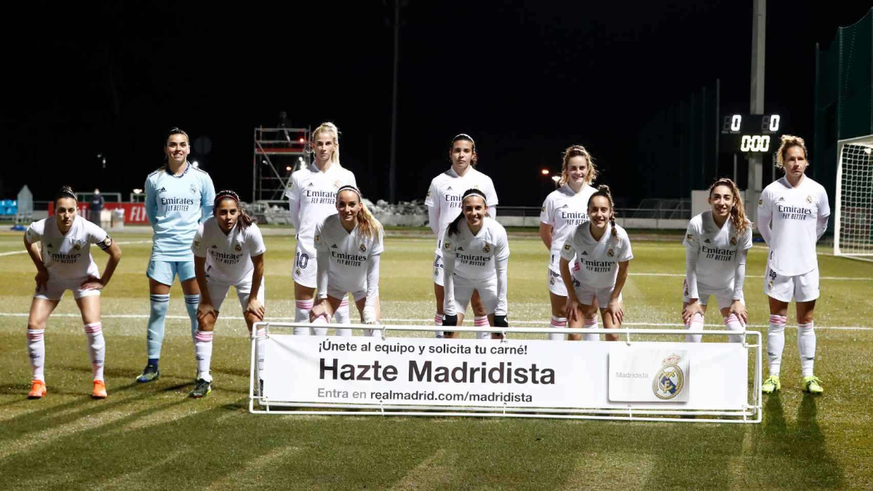 El once titular del Real Madrid Femenino ante el Santa Teresa