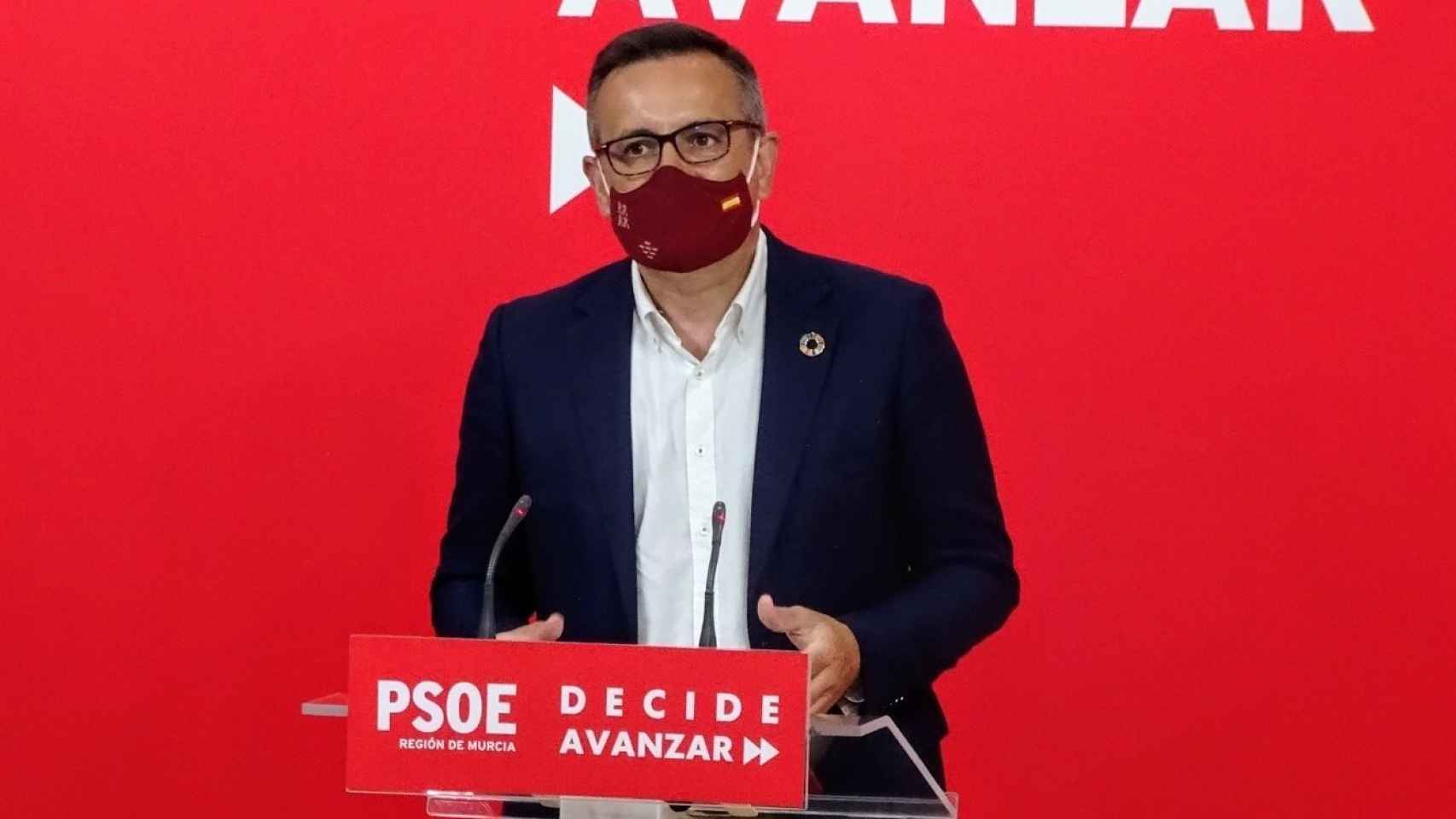 Diego Conesa, secretario general del PSOE en la Región de Murcia.
