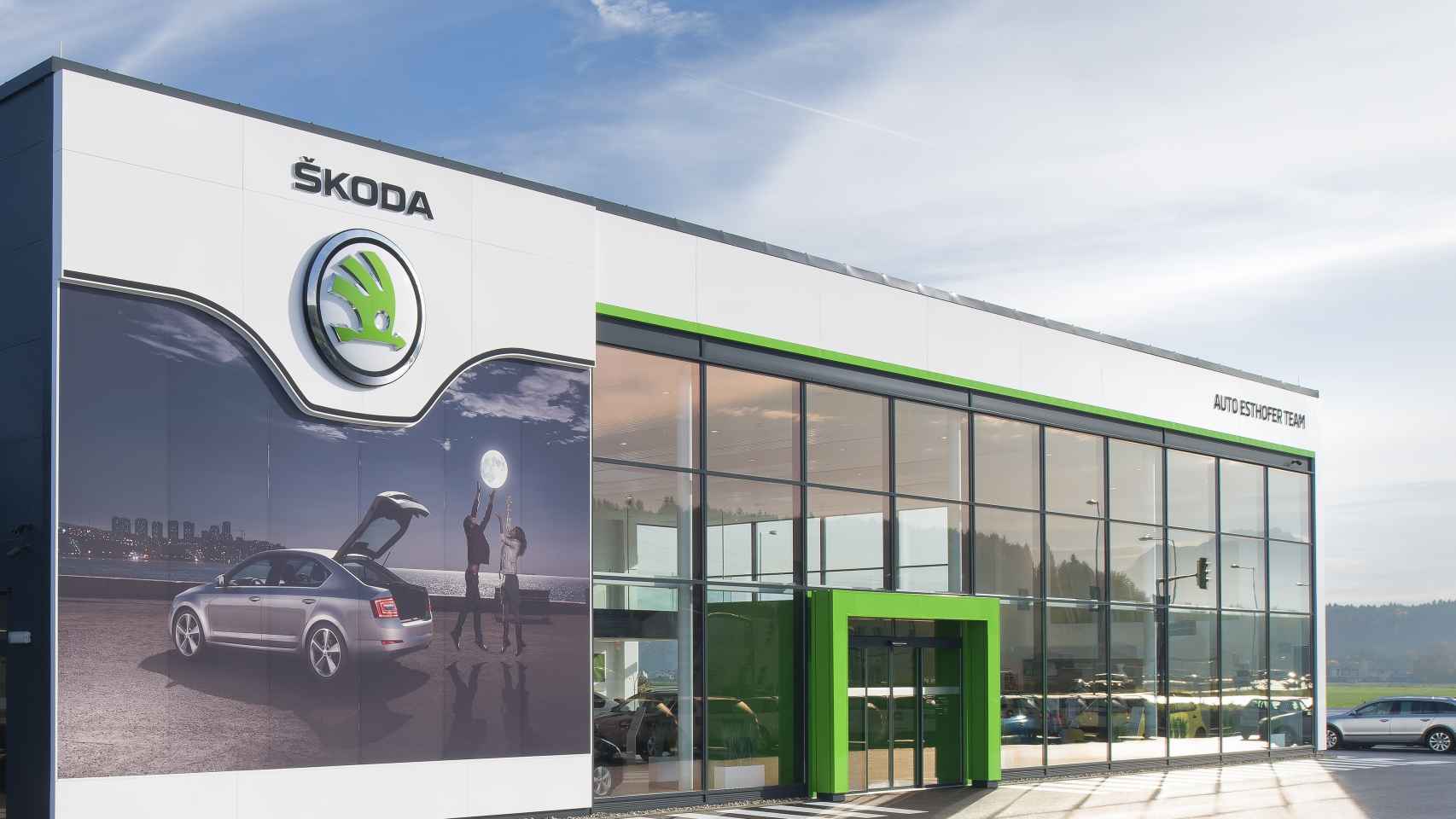 Imagen de un concesionario de coches de la marca Skoda, del Grupo Volkswagen.