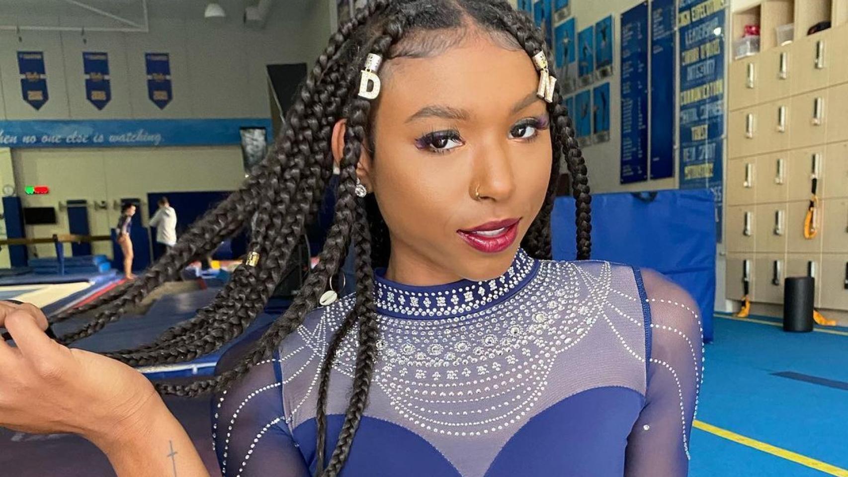 Nia Dennis, la gimnasta de moda. Foto: Instagram (niaadennis)