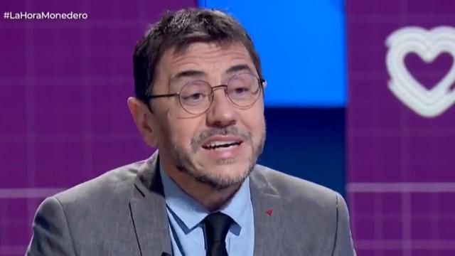 Juan Carlos Monedero, fundador de Podemos, en TVE.