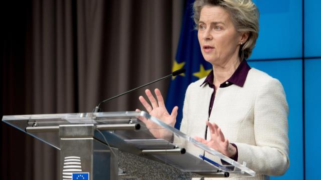 La presidenta de la Comisión Europea, Ursula von der Leyen