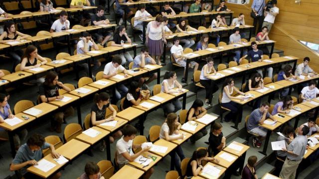 Aula de una universidad española.