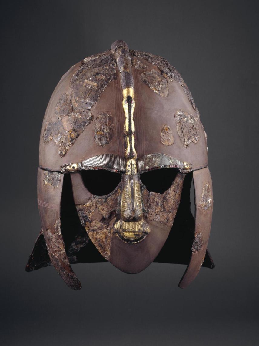 El famoso yelmo reconstruido de Sutton Hoo.