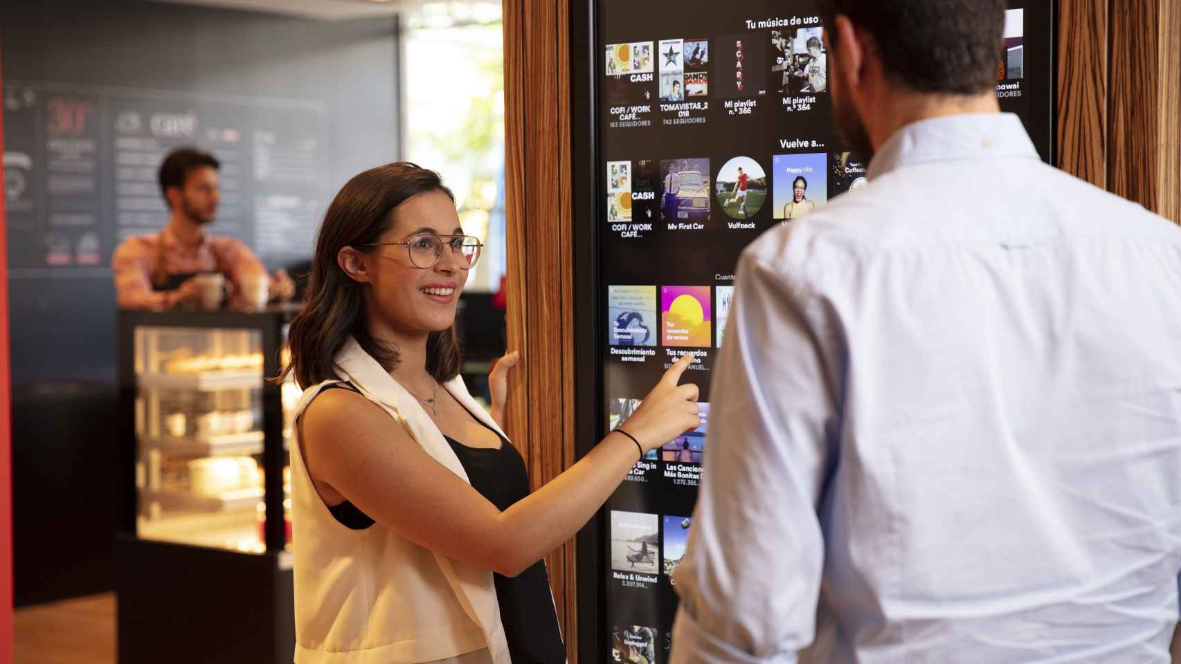 Uno de los Work Café del Banco Santander.