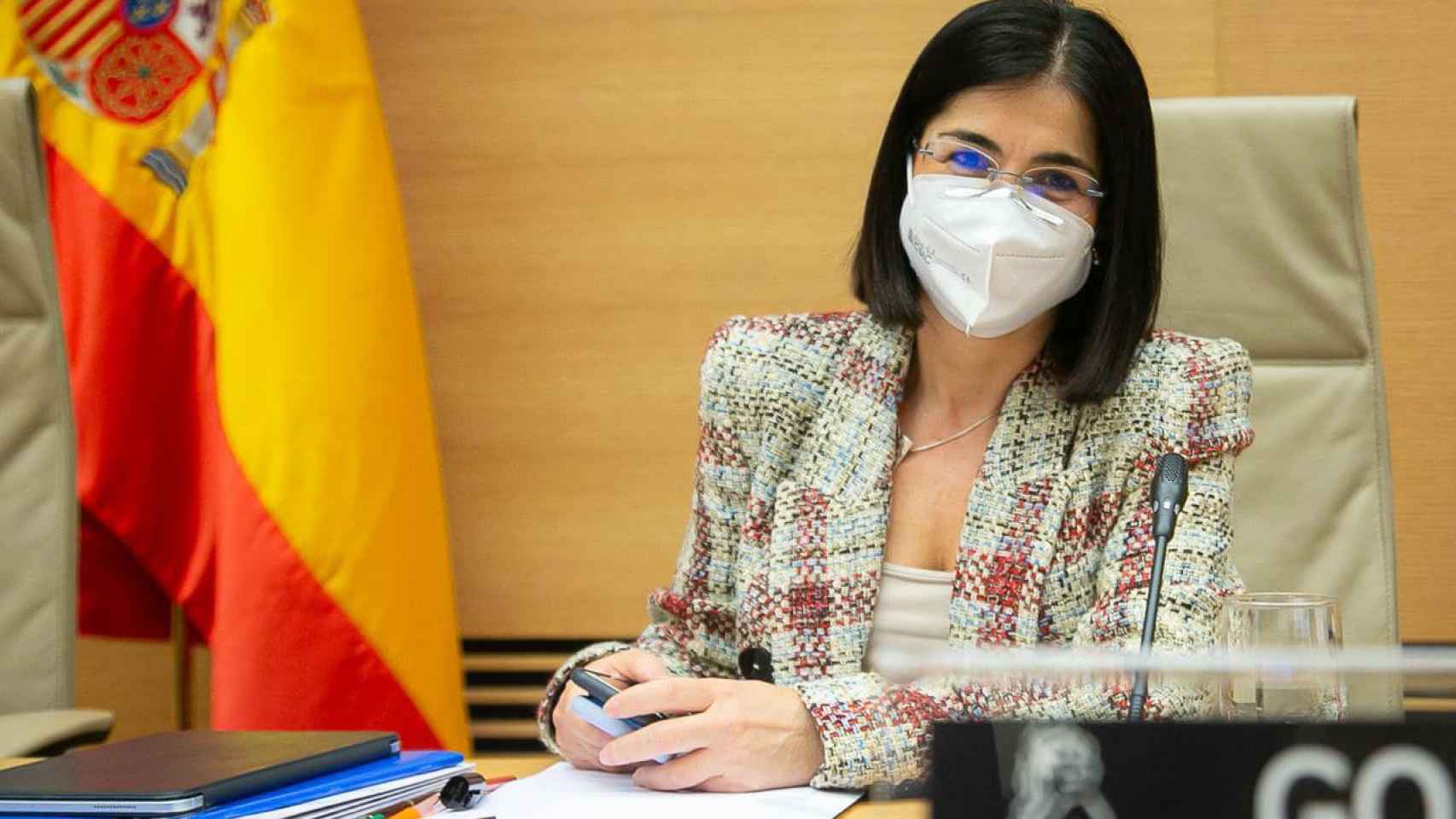 Carolina Darias durante su primera visita a la Comisión de Sanidad como ministra.