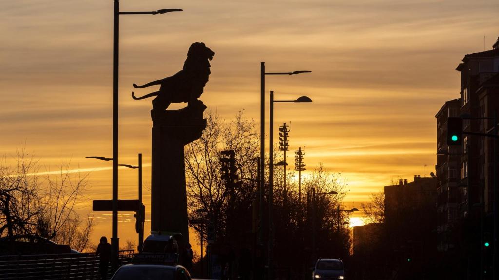 Amanecer en Zaragoza.