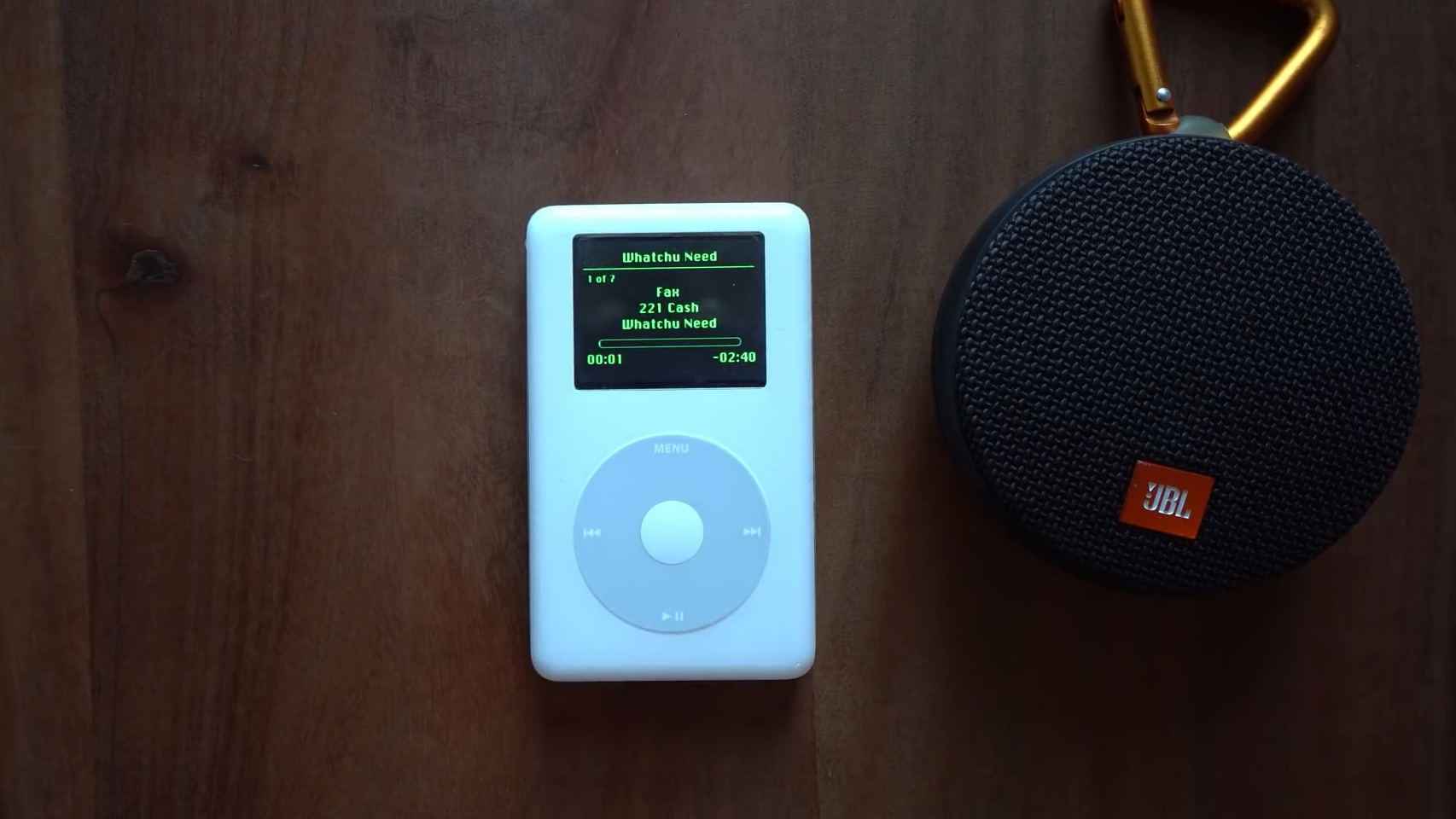 El iPod modificado con Spotify