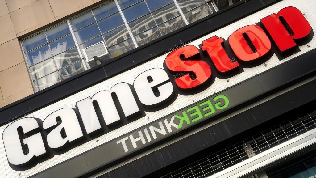 A GameStop store is pictured in New York