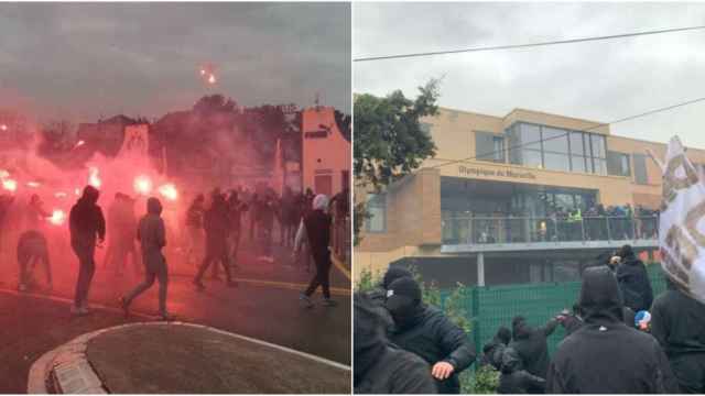 Los ultras del Olympique de Marsella asaltan la ciudad deportiva del club