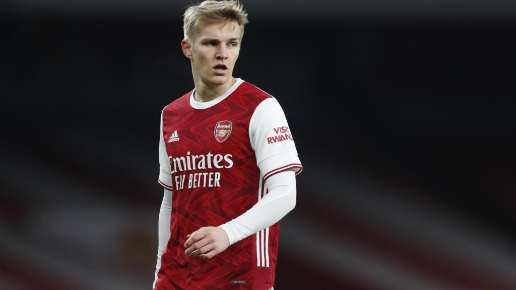 Martin Odegaard, en su debut como jugador del Arsenal